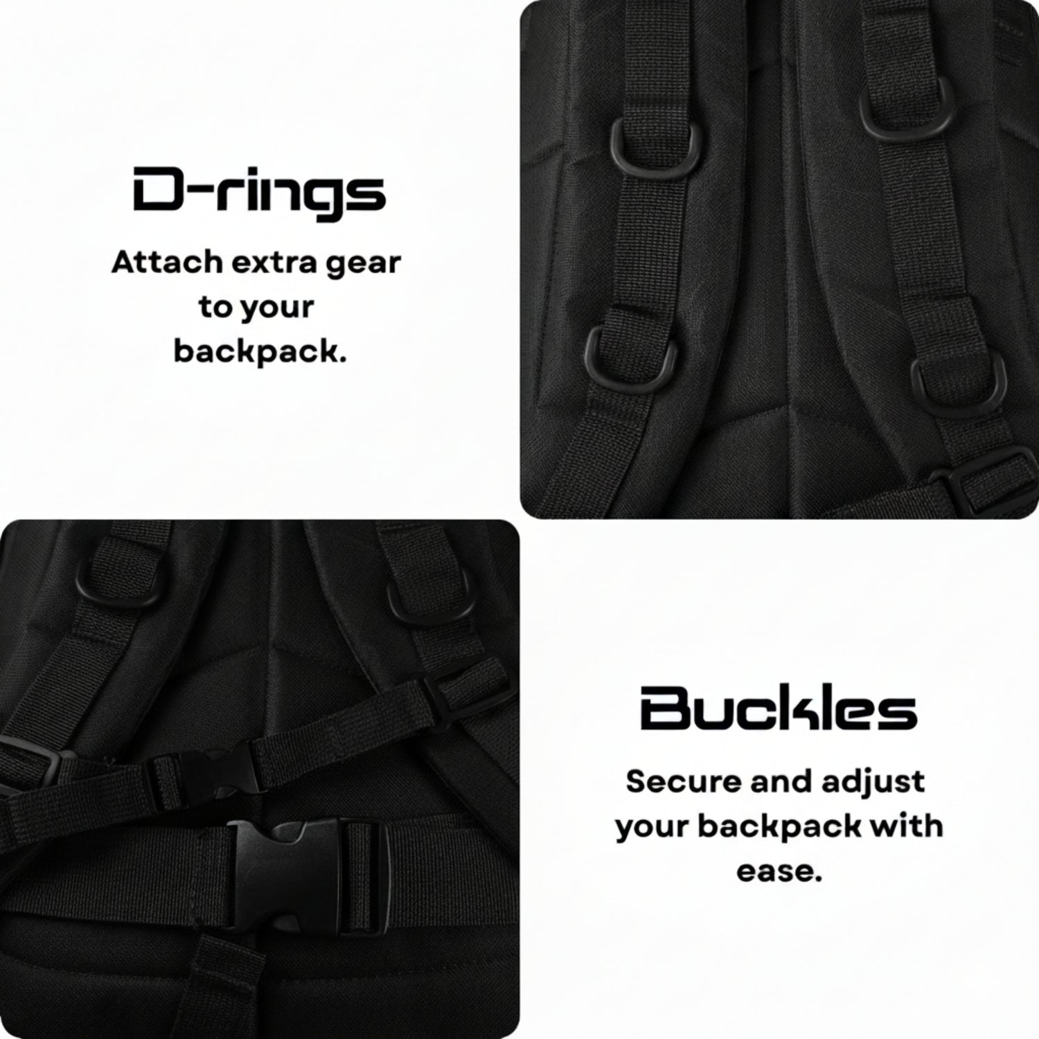 Backpack 55L Zwart RAMBUX