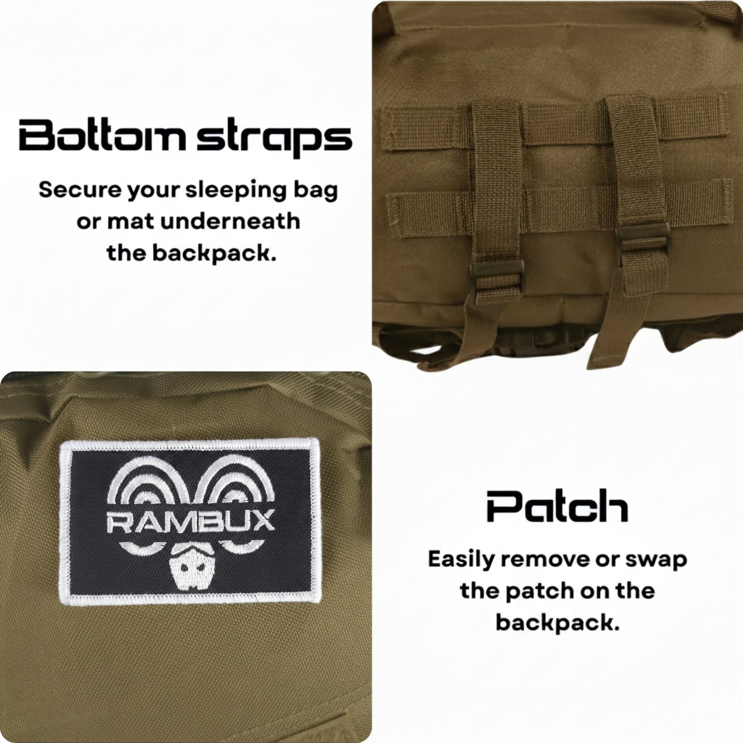 Backpack 55L Kaki RAMBUX