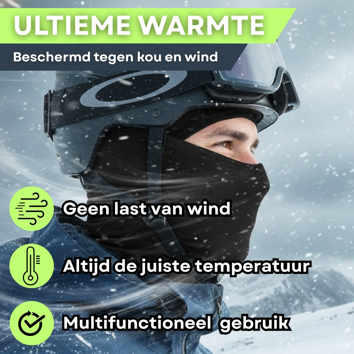 Balaclava Helm Muts Bivakmuts Legergroen