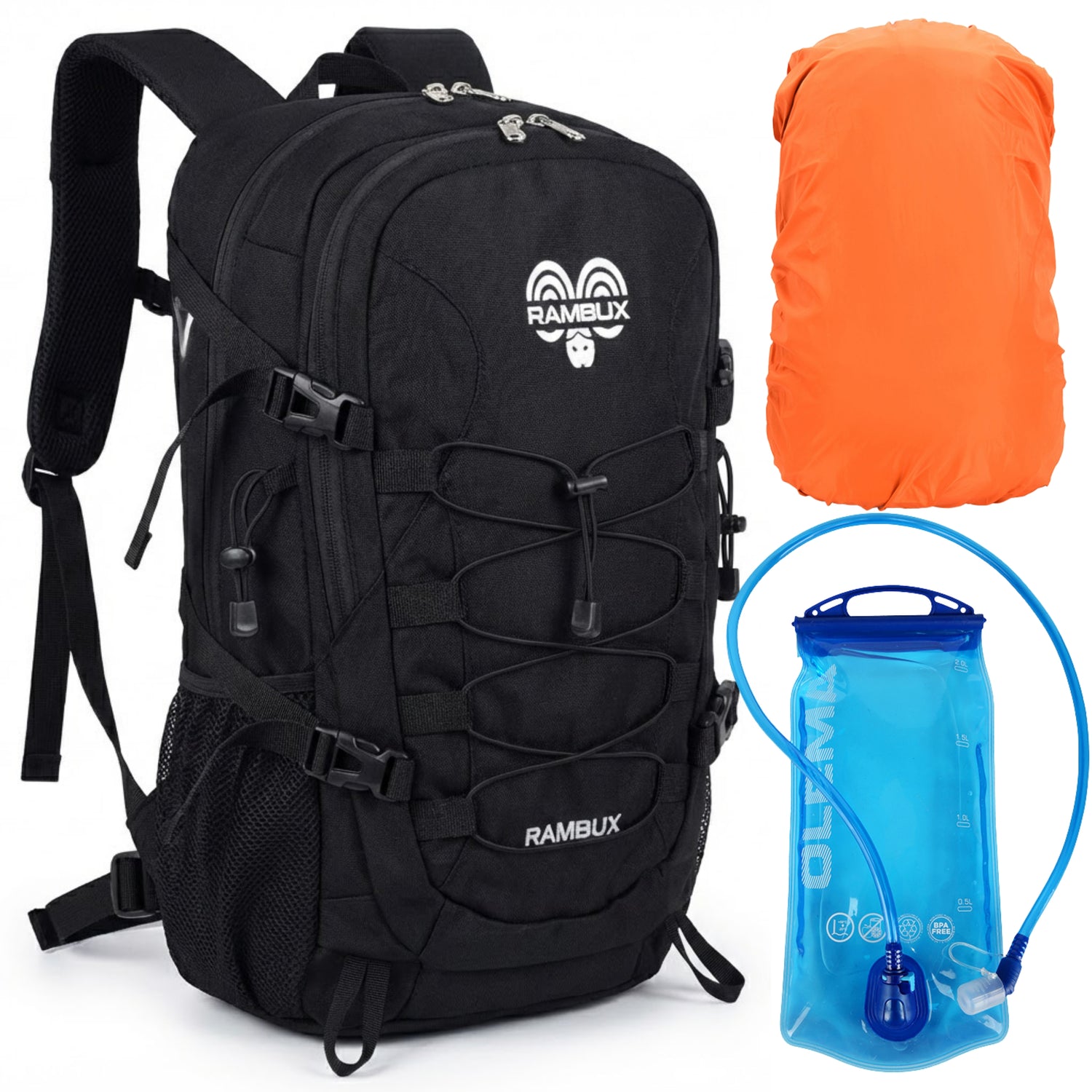 Backpack Outdoor - 40L Rugzak met Waterzak & Regenhoes - ADVANCED