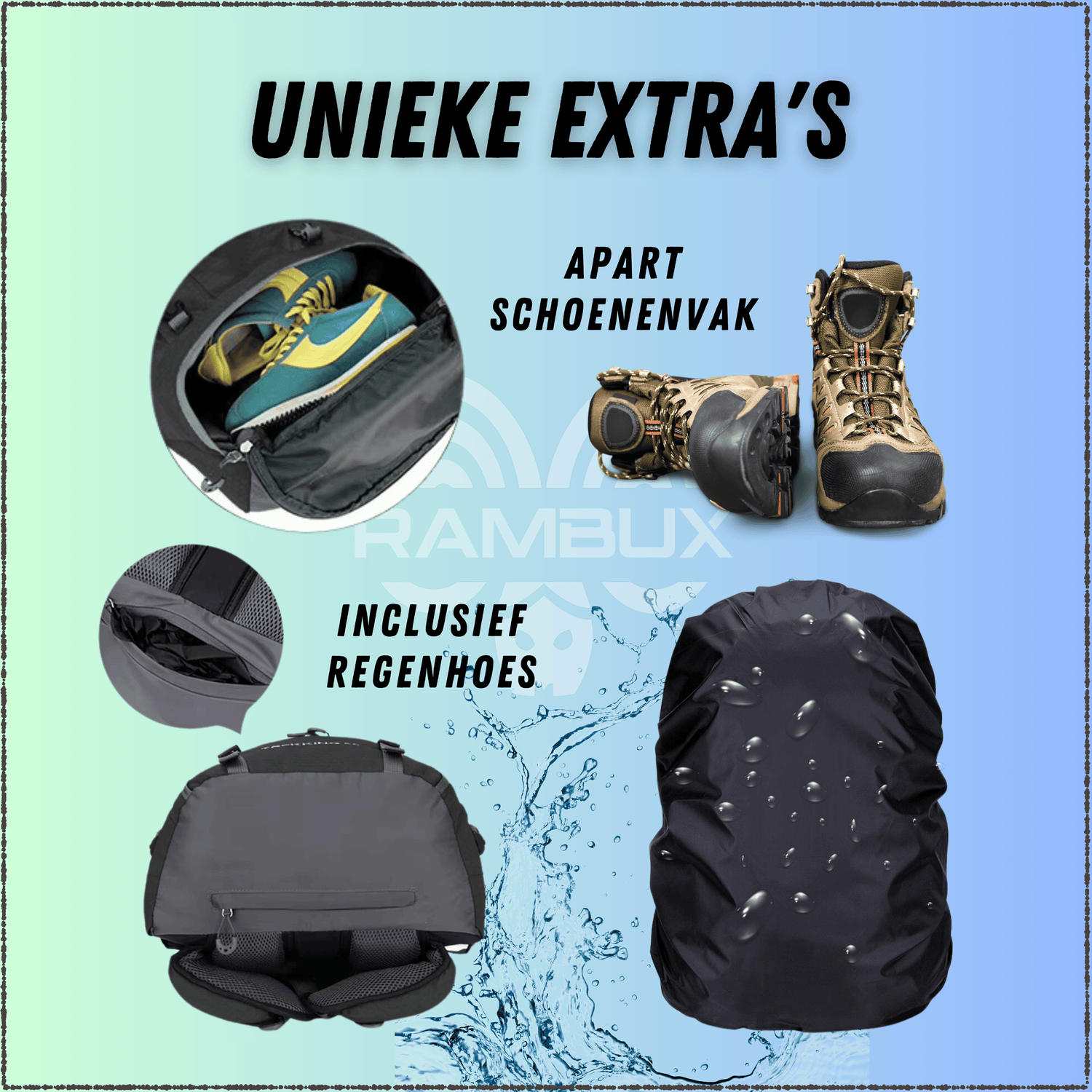 Backpack Adventure 60L Blauw