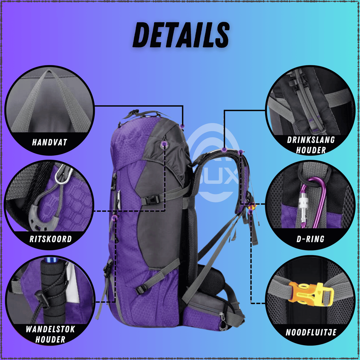 Backpack Adventure 60L Paars