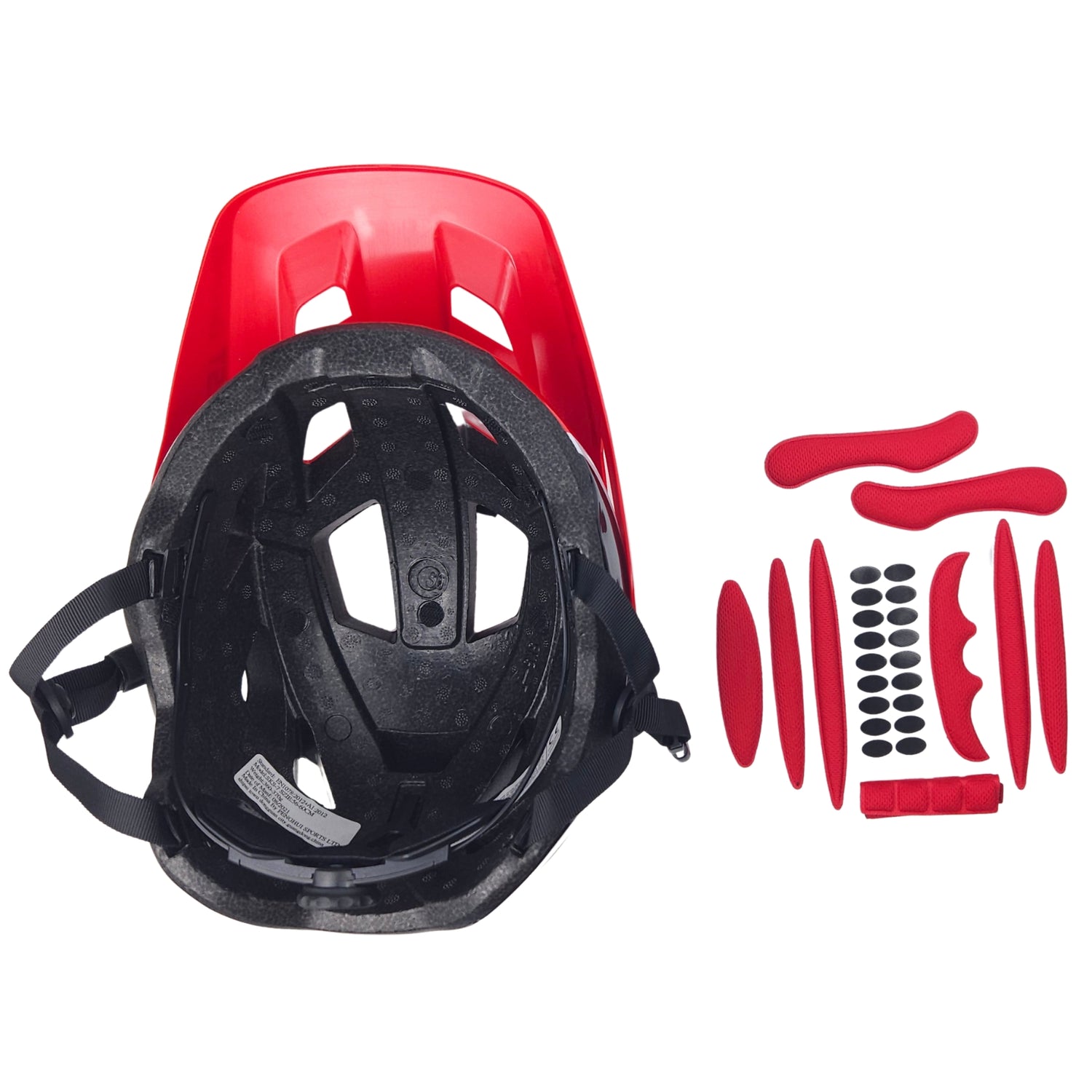 Foam Pads Set Fietshelm Rood