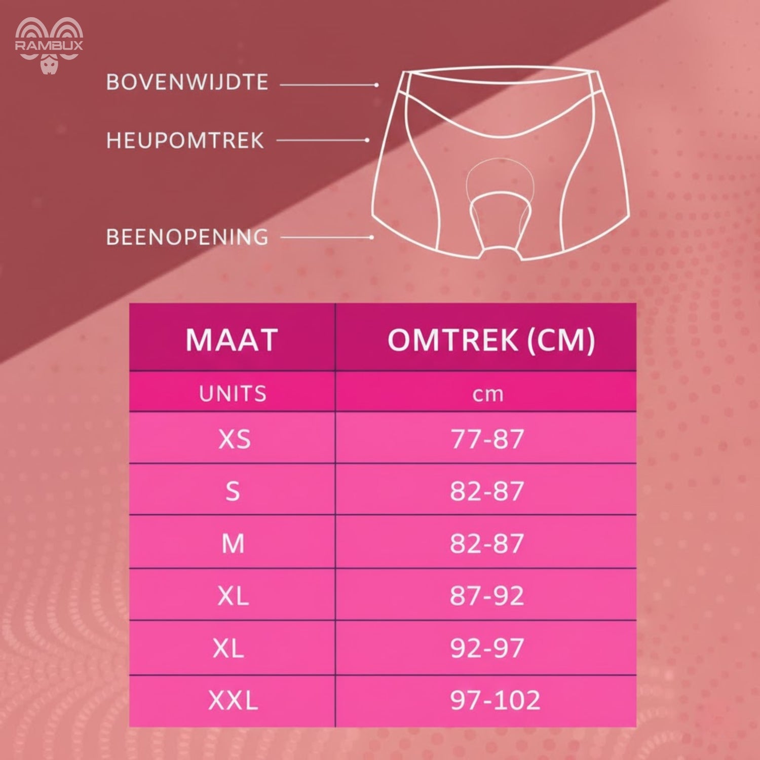 Fietsonderbroek Met Zeem - Dames - Roze