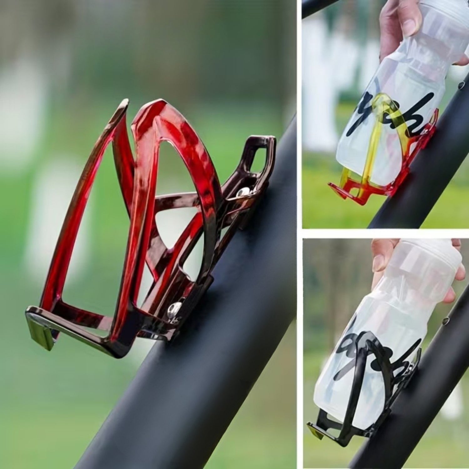 Bidonhouder Fiets - Zwart-Blauw - Lichtgewicht Houder voor Bidon