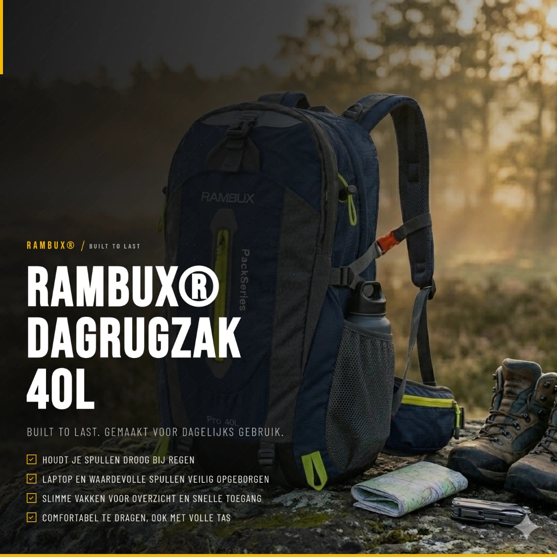RAMBUX® 40L Rugzak Dames - Marineblauw