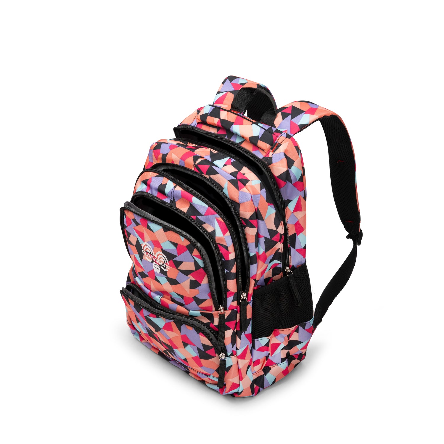 Schooltas Set - Zwart Abstract - 3-delig RAMBUX