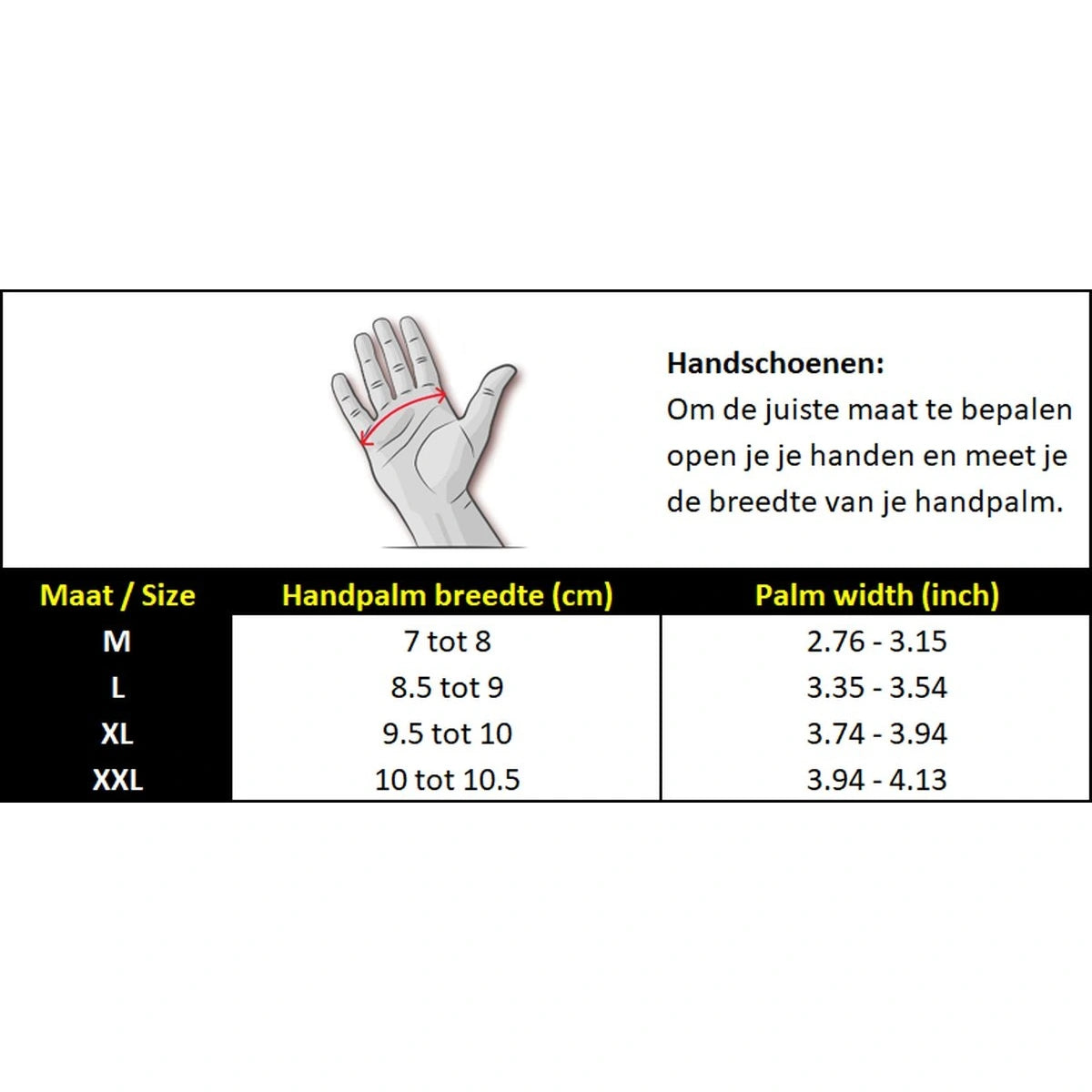 Mesh Motorhandschoenen Zwart
