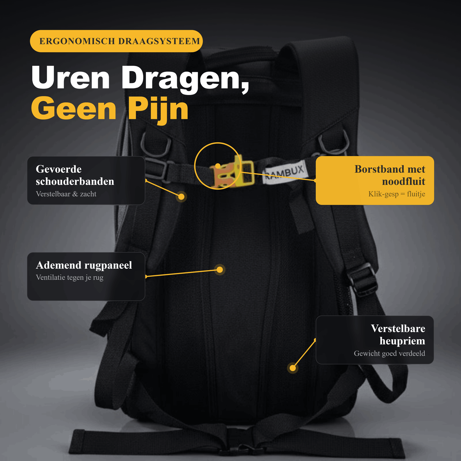 40L Hiking Rugzak Basic